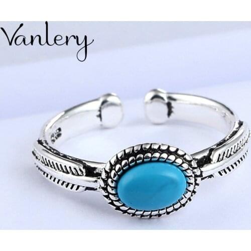 New Gothic Men Blue Rings For Women Jewelry Birthday Gift Romantic Wedding Engagement Drop Shipping 2021