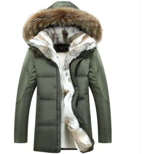 New Coat Mens White Duck Down Jackets Fur Collar Thick Warm Parkas Casual Snow Men Winter Jackets 5XL Goose Coat Jackets Women