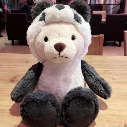 35cm Bear Cos Animal Plush Toys Soft Panda Koala Rabbit Tiger Elephant Kid Playmate Calm Stuffed Doll For Baby Toys