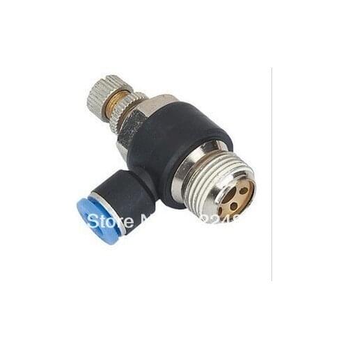 Pneumatic Fitting SL6-M5 SL6-01 coupling throttle,Pneumatic Fitting One Touch Tube Speed Controller