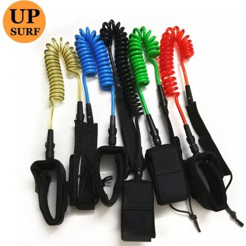 Clearance sales 8ft,9ft,10ft,11ft,12ft 8mm Coil Leash Paddling Coil Leash Surfboard Leash