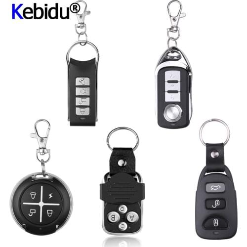 Garage Gate Door 433MHZ Remote Control Key Ring Auto Pair Copy Remote Garage Door Opener Remote Controller Duplicator Five Types