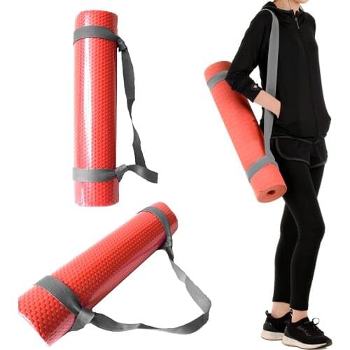 Adjustable Yoga Mat Strap Cotton Mat Carrier Sling Comfy Stretching Strap Nylon Pilates Carrier Mesh Adjustable Strap Sport Tool