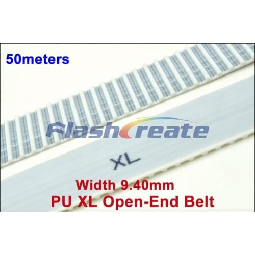POWGE 50meters XL Open Timing Belt XL-037 Width=9.4mm Pitch=5.08mm PU With Steel Core XL Belt