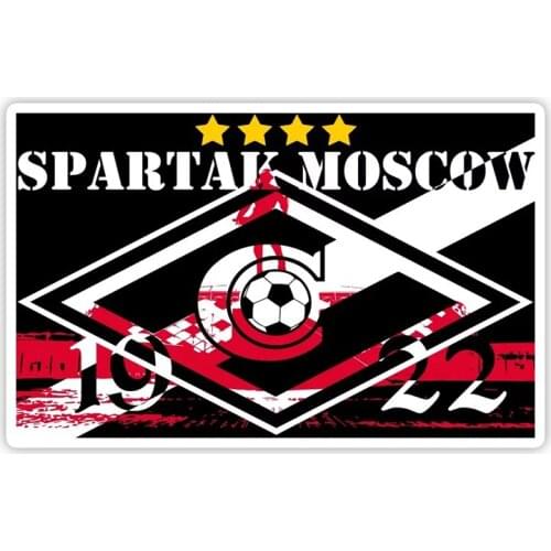 S4-0115# Printed Self-adhesive Decal Football Moscow Car Sticker Waterproof Auto Decors on Bumper Rear Window