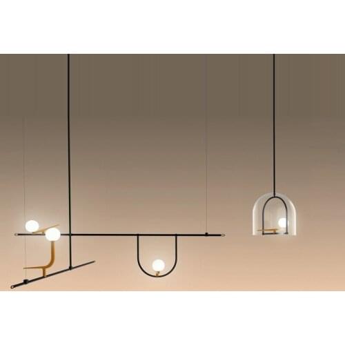 Modern Aet Deco Bird Pendant Lights Nordic Iron Black LED Pendant Lamp Bedroom Coffee Vintage Home Decor Kitchen Light Fixtures