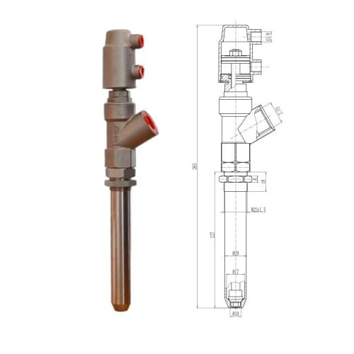 High-quality Stainless Steel Drip-proof Filling Head Linear Filling Machine Discharge Nozzle DN15 Valve Can Be Customized