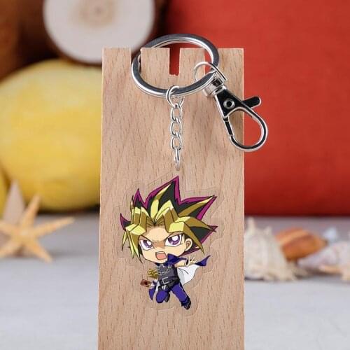 Yu-Gi-Oh! Duel Monsters Yami Jaden Yuki Kaiba Seto Cute Acrylic Figure pendant keychain Keyring Collection Model Toy Cosplay