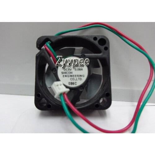 Zyvpee SHICOH 2510 F2510CT-05UCV DC5V 0.08A 2 wires 2 pins metal baldes 25mm case fan mini fan