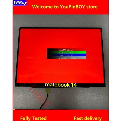 14" New original For Huawei MateBook 14 KLV-W29 W29L notebook IPS LCD display screen assembly 2160x1440 2K replacement P140ZKA