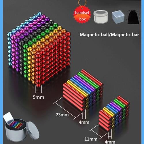 New Neodymium Metal Magic DIY Magnet Magnetic Balls Blocks 5mm Cube Construction Building Toys Colorfull Arts Crafts Toy