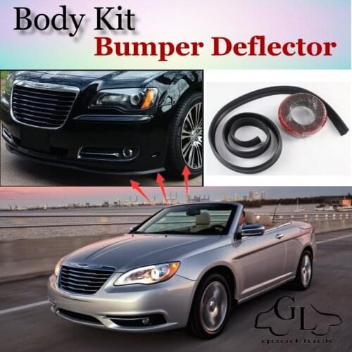 Bumper Lip Deflector Lips For Chrysler 200 For Lancia Flavia Front Spoiler Skirt For TopGear Car Tuning View / Body Kit / Strip