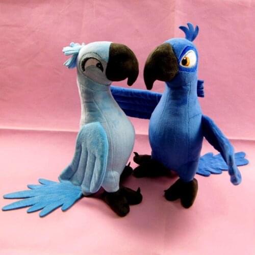 Free shipping Original Rio Parrot Plush Toys 30cm Blu & Jewel Cartoon Soft Children Stuffed Dolls Children Christmas Gift