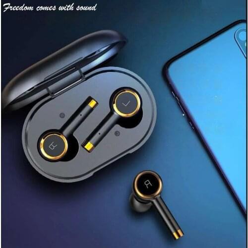 Bluetooth 5.0 True Wireless Earbuds With Intelligent Noise Reduction Waterproof Earphone Volume Control TWS Headphone for Sports