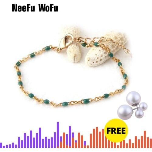 NeeFu WoFu stainless steel Bracelet Beetle Lucky Bracelets Exquisite bangles for women insect bracelet Fashion Jewelry charm