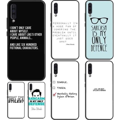 Teen Wolf Quotes TV Series Case For Samsung A02S A20S A10S A20e A21S A50 A70 A31 A51 A71 A12 A32 A42 A52 A72 Cover
