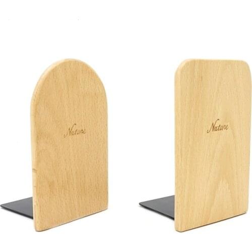Beech Wood Said Creative Bookends Wood Bookends Book Small Ornaments Home Furnishing Study Book Holder Book Stand Book Shelf