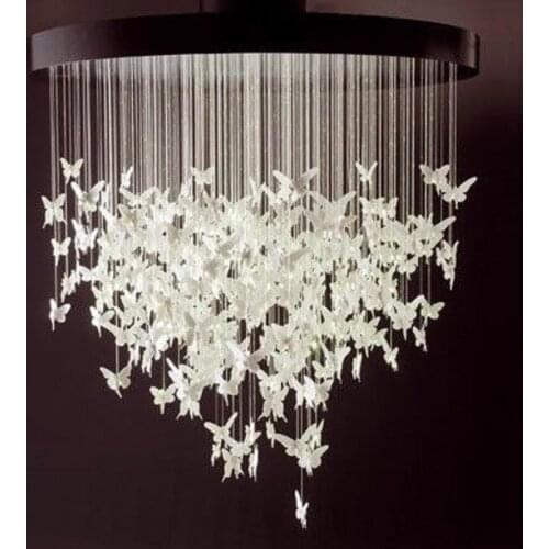 Butterfly chandelier foreign resin angel bedroom music restaurant bar cloakroom living room American retro Italy