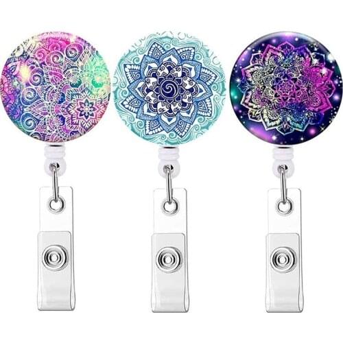 Nurse Doctor Student Exhibition ID Card Clips Badge Holder Stationery Retractable Badge Reel