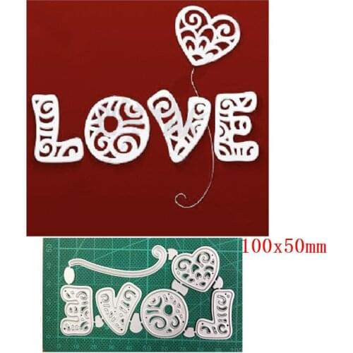 Heart Letter Love Metal Cutting Dies Cut Die Mold Decoration Scrapbooking dies Paper Craft Knife Mould Blade Punch Stencils Dies