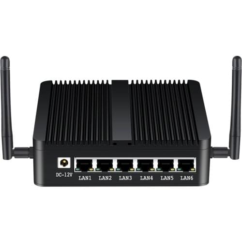 Mini PC Celeron J1900 Firewall Router 6 Gigabit LAN Intel 211AT NIC HDMI 2*USB WiFi 4G LTE SIM Slot Support Pfsense Linux