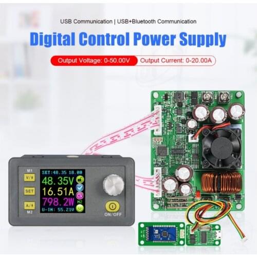 DPS5020 USB and Bluetooth Communication 50V 20A Constant Voltage Current Power Supply Module Voltage Converter