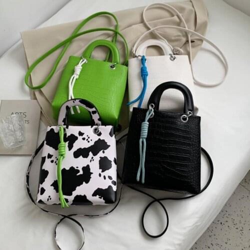 2022 New High-quality PU Leather Womens Designer Handbag High capacity Shoulder Messenger Bag Stone pattern Square Tote bag