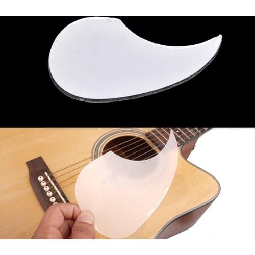 New Transparent Acoustic Guitar Pickguard Droplets Shell Self-adhesive Pick Guard PVC Protects Your Classical Guitar Surface