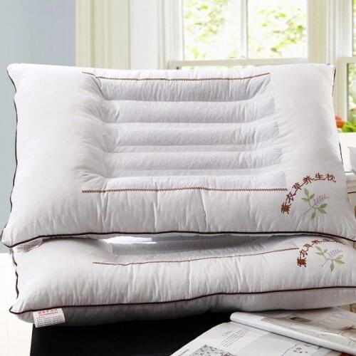 Single Pillow Neck Health Care Home Textile Cassia Buckwheat Pillow Lavender Pillow Core Single Neck Pillow Pillows with Light