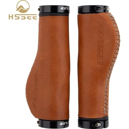 Official Genuine Bicycle Handlebar Cover Original Leather 6063 Aluminum Alloy MTB Bicycle Handlebar Grips Bicycle Accessories