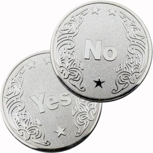 Three-dimensional Relief Yes Gold-plated Commemorative Coin Sun Moon Angel Skeleton No Decision is Better Than Good Evil Coins