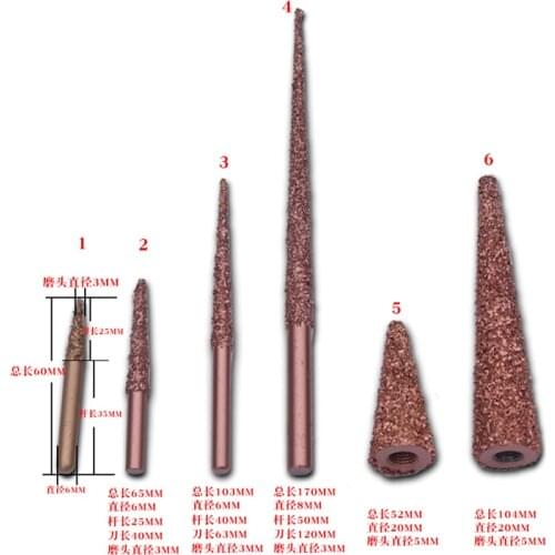 Pneumatic tungsten steel, pen shape, mushroom nail, drill grinding wheel, grinding machine grinding head, tire repairing tool