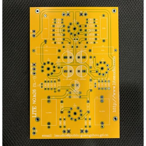 Latest arrival LS26 PCB Fully Balanced Tube Preamp Board Empty Board PCB Base On CAT SL-1 Lines