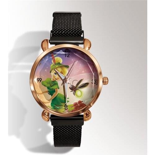 Reloj Popular in Europe and America 3d cartoon quartz watch Mesh Band student Sports watch Magnet Buckle dress watch women часы