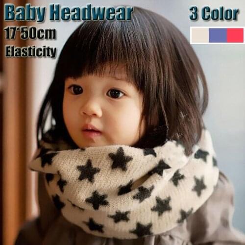 Woolen Knitting Children Headdress Fall Winter Scarf 17*50cm O Ring Kid Baby Neckerchief Toddler Neck Warmer Scarf Free Shipping
