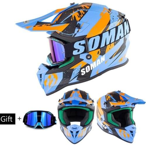 Motocross Helmet Dirt Bike Helmet Motocross ECE Dh Helmets Goggles Racing MX Casco Moto Off Road Motorcycle Helmets