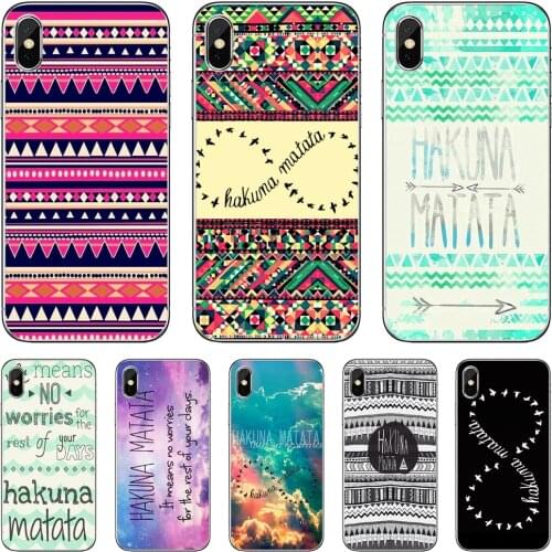 For Samsung Galaxy S7 S8 S9 S10E S20 FE Note 10 20 Edge Lite Plus Ultra Silicone Phone Case Hakuna-Matata-Aztec-Andes-Tribal