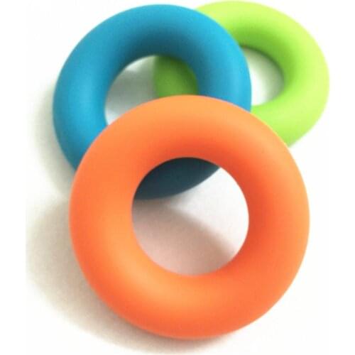 Silicone Rubber Portable Hand Grip Gripping Ring Carpal Expander Finger Trainer Gripper Strength Rehabilitation Pow Stress Ball