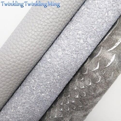 Mixed Colors Glitter Fabirc, Faux Leather Fabric, Snake Synthetic Leather Fabric Sheets For Bow A4 21x29CM Twinkling Ming XM524