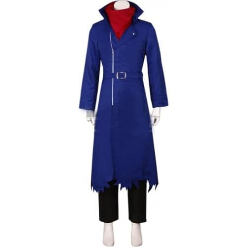 Yu-Gi-Oh! Yugioh ARC-V Kurosaki Shun Cosplay Costume Adult Blue Uniform Suit Custom Made L321