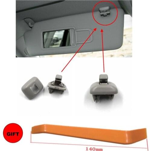 2Pcs/Set Sun Visor Buckle Clip Interior Sun Visor Hook Clip Bracket Light Barrier Buckle Clip For Audi A6 C5 A4L A6L Q5 Q3 A5 C6