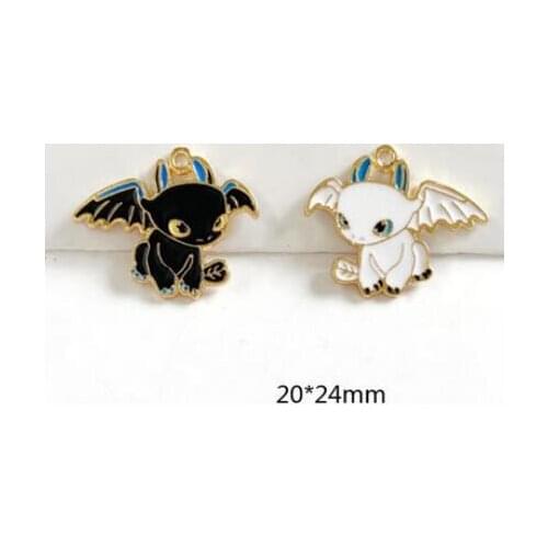 10 pcs cartoon dragon Charm Pendants DIY Jewelry Making Accessories