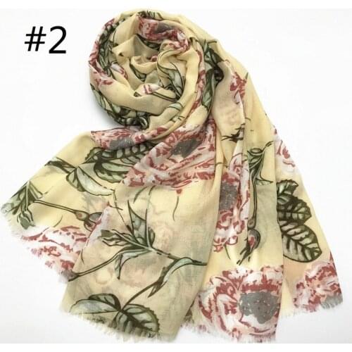 New print flower or animal design fringed scarf women plain shawl cosy viscose scarves arab musilm hijabs 10 pcs fast shipping