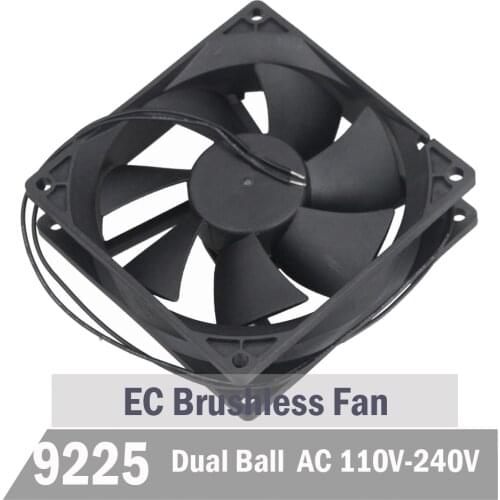 2pcs Gdstime 90mm 92mm 92mm x 25 mm EC Brushless Cooling Fan AC 110V 115V 120V 220V 240V Cooler Axial Indsutry Cooling Fan
