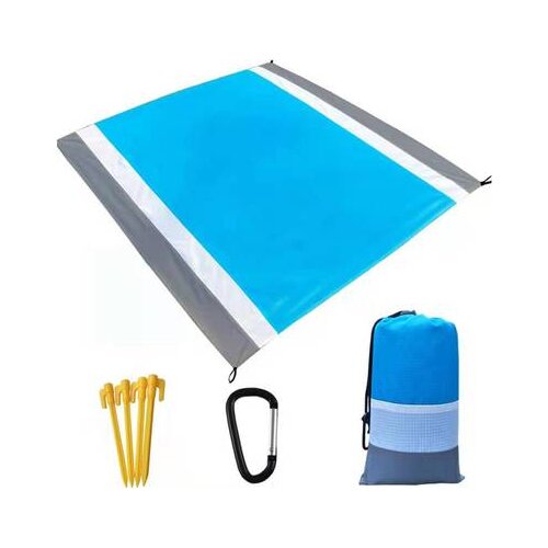 210*200 Pocket Sand Beach Blanket Portable Anti Sand Free Towel Beach Blanket Travel Mat Waterproof Picnic Mat Outdoor