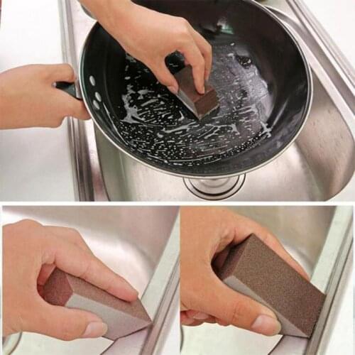 3pcs/1pcs 40*70*25mm Fine Tool Carborundum Washing Kitchen Cleaner Cleaning Sponge Brush Removing Rust Kitchen Supplies Hot Sale