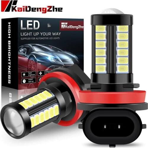 Canbus H4 H7 H8 H16 9005 9006 P13W 33SMD H11 LED Fog Lights Car Parking Bulb 5730 LED Chip Car Accessories [ 1 Year Warrenty ]