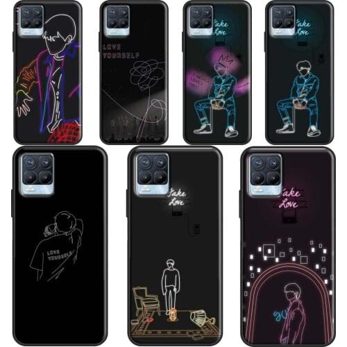 Love Yourself Art For OnePlus 9 Pro 8 Pro 8T 9R Case For Realme GT Neo 6 7 i 8 Q3 Pro C21 C15 C11 C3 Coque