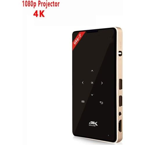 Dual Brand Wireless Mini Smart Android 6.0 Projector with DLP Imaging System H96 -P 2.4GHz/5.8GHz WIFI DLP projector