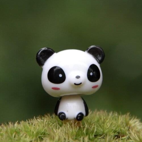 Action Figure random cute mini Panda shook 3cm PVC Landscape Cute doll collection cartoon ornaments Decoration Model anime